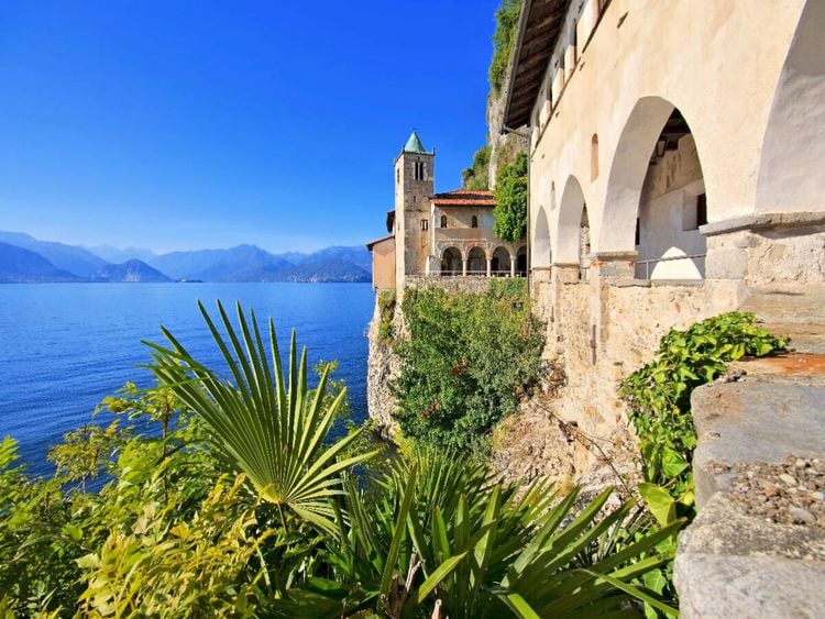 Produktbild: CALVENDO Puzzle Santa Caterina del Sasso | 1000 Teile Lege-Gr&ouml;&szlig;e 64x48cm Foto-Puzzle f&uuml;r gl&uuml;ckliche Stunden