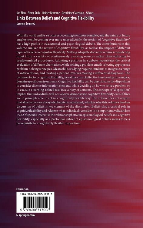 Produktbild: Links Between Beliefs and Cognitive Flexibility