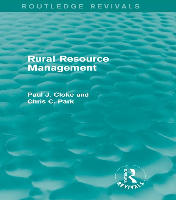 Produktbild: Rural Resource Management (Routledge Revivals)