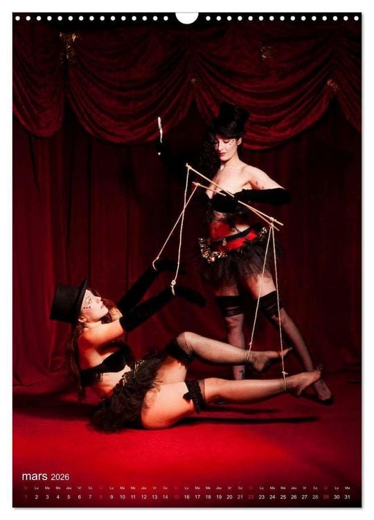 Produktbild: Boudoir Burlesque (Calendrier mural 2026 DIN A3 horizontal), CALVENDO calendrier mensuel