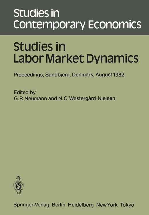Produktbild: Studies in Labor Market Dynamics