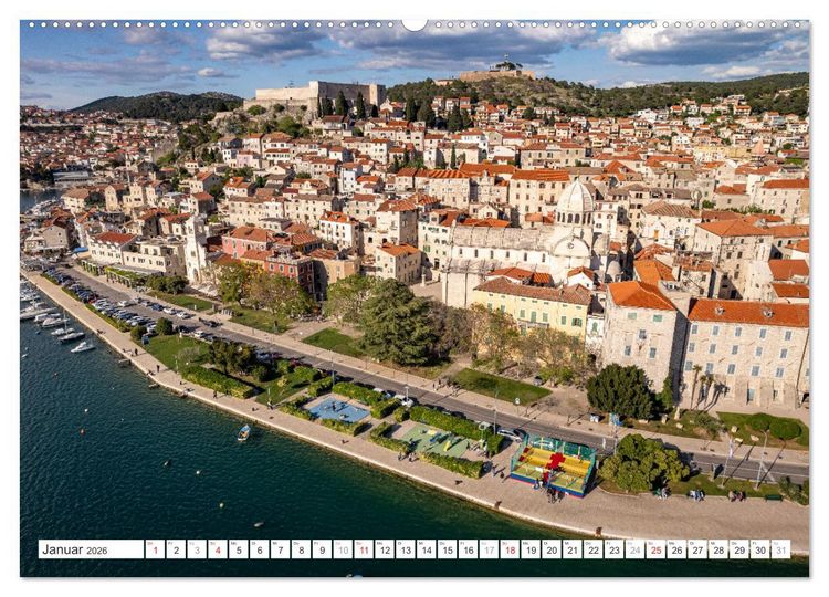 Produktbild: Kroatien von oben (hochwertiger Premium Wandkalender 2026 DIN A2 quer), Kunstdruck in Hochglanz