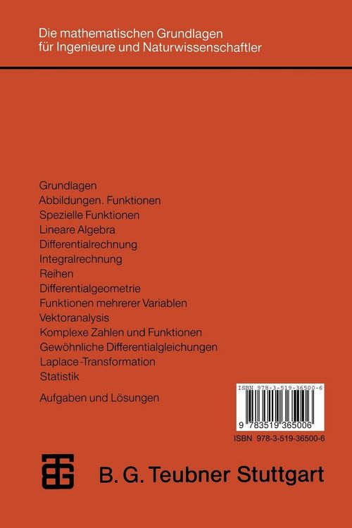 Produktbild: Mathematik f&uuml;r Ingenieure