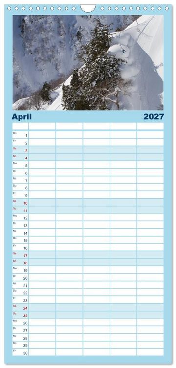 Produktbild: Familienplaner 2027 - Faskination mit 5 Spalten (Wandkalender, 21 x 45 cm) CALVENDO