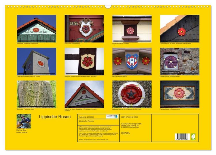 Produktbild: Lippische Rosen (Wandkalender 2026 DIN A2 quer), CALVENDO Monatskalender