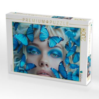 Produktbild: CALVENDO Puzzle Blaue Schmetterlinge | 2000 Teile Lege-Gr&ouml;&szlig;e 90x67cm Foto-Puzzle f&uuml;r gl&uuml;ckliche Stunden