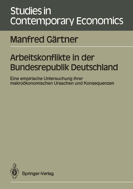 Produktbild: Arbeitskonflikte in der Bundesrepublik Deutschland