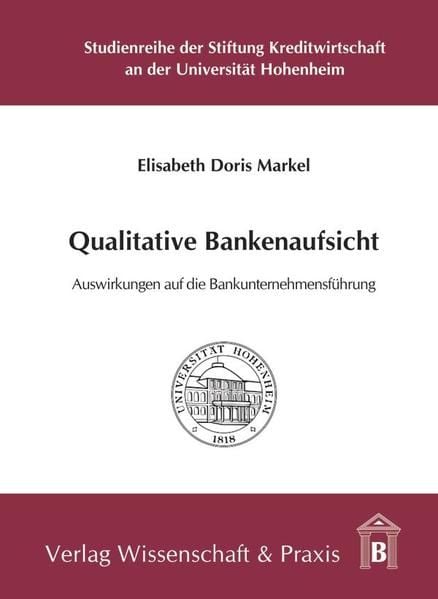 Produktbild: Qualitative Bankenaufsicht.