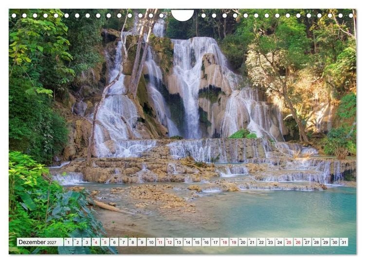 Produktbild: Bekanntes und Unbekanntes Laos (Wandkalender 2027 DIN A4 quer), CALVENDO Monatskalender