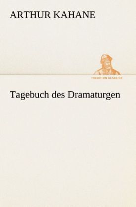 Produktbild: Tagebuch des Dramaturgen