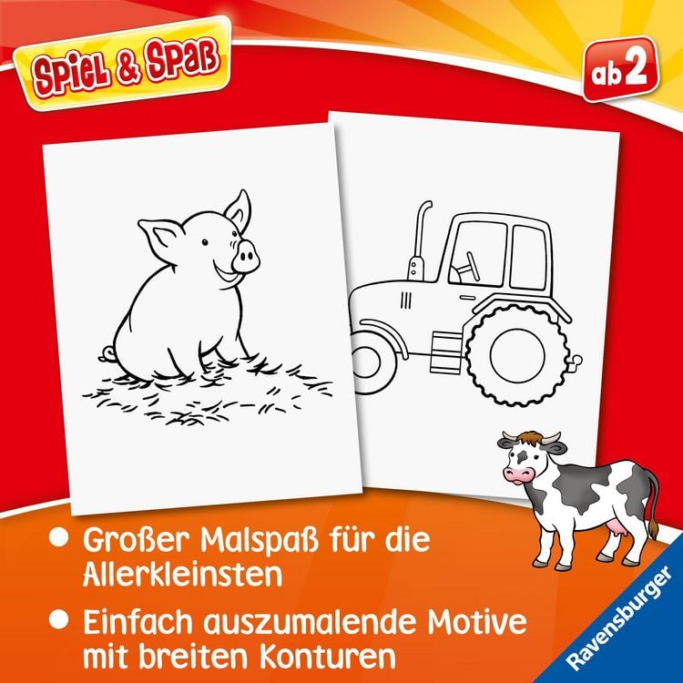 Produktbild: Spiel & Spa&szlig; - Mein allererster Malblock: Bauernhof