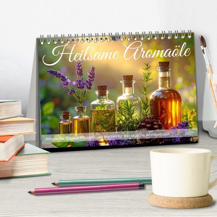 Produktbild: Heilsame Aroma&ouml;le (Tischkalender 2027 DIN A5 quer), CALVENDO Monatskalender
