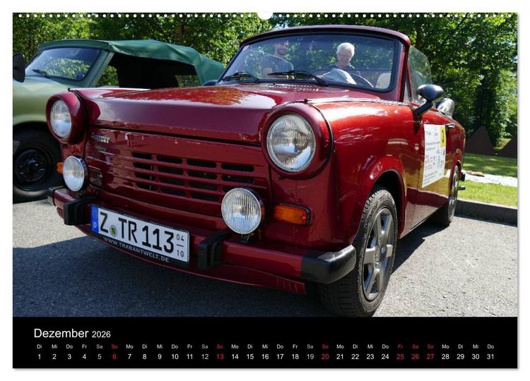 Produktbild: Trabantfahrertreffen Zwickau (hochwertiger Premium Wandkalender 2026 DIN A2 quer), Kunstdruck in Hochglanz