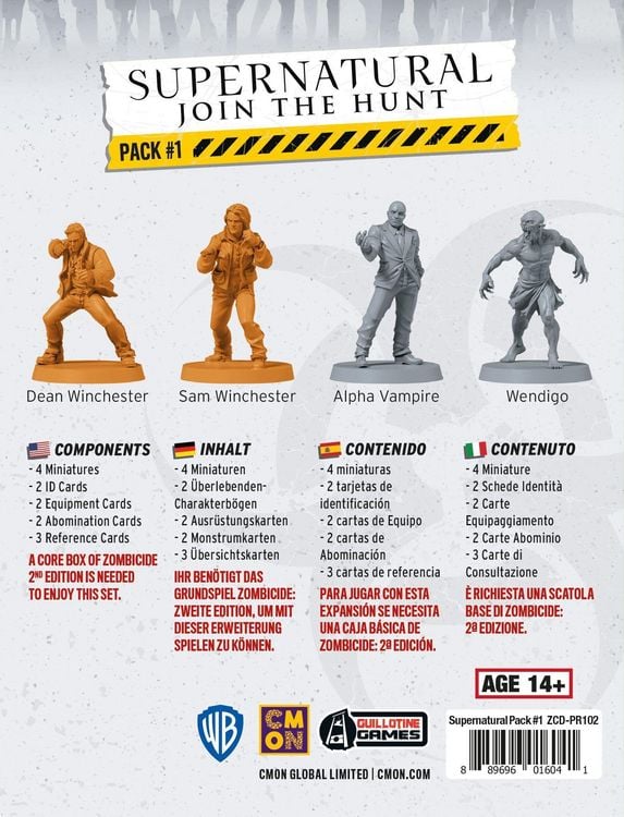 Produktbild: Zombicide 2. Edition - Supernatural: Join the Hunt Pack 1