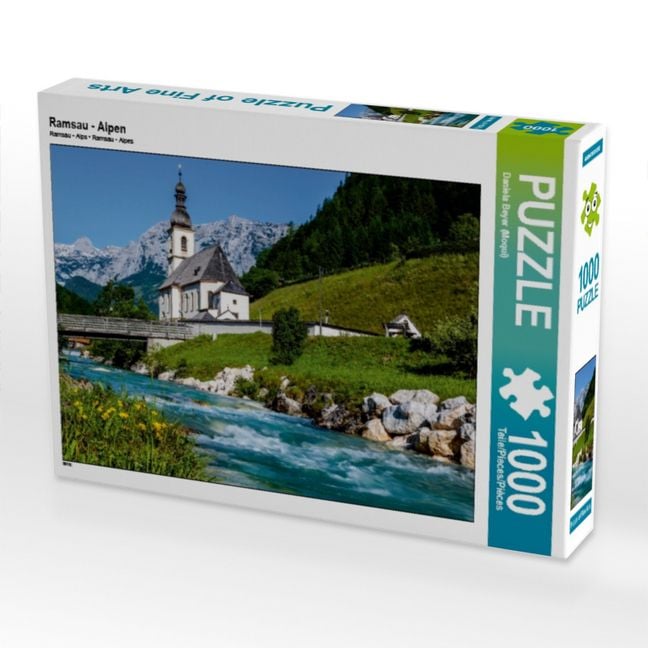 Produktbild: CALVENDO Puzzle Ramsau - Alpen | 1000 Teile Lege-Gr&ouml;&szlig;e 64x48cm Foto-Puzzle f&uuml;r gl&uuml;ckliche Stunden