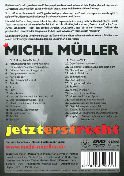 Produktbild: Michl M&uuml;ller - Jetzterstrecht - Live