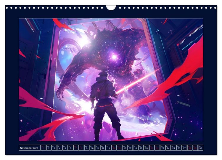 Produktbild: Interstellare Helden (Wandkalender 2026 DIN A3 quer), CALVENDO Monatskalender