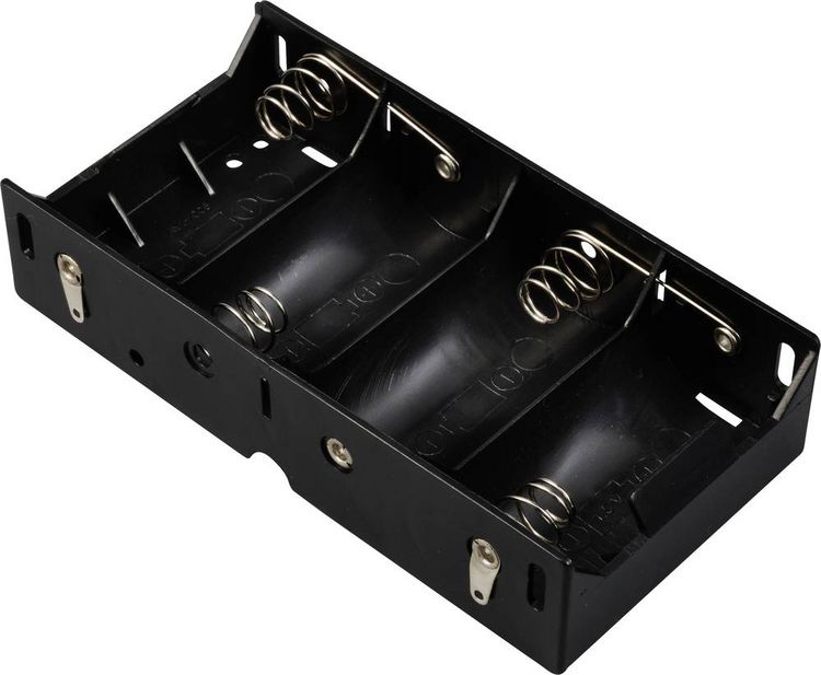 Produktbild: TRU COMPONENTS TC-13220484 Batteriehalter 4x Mono (D) L&ouml;tanschluss (L x B x H) 140 x 72 x 31 mm