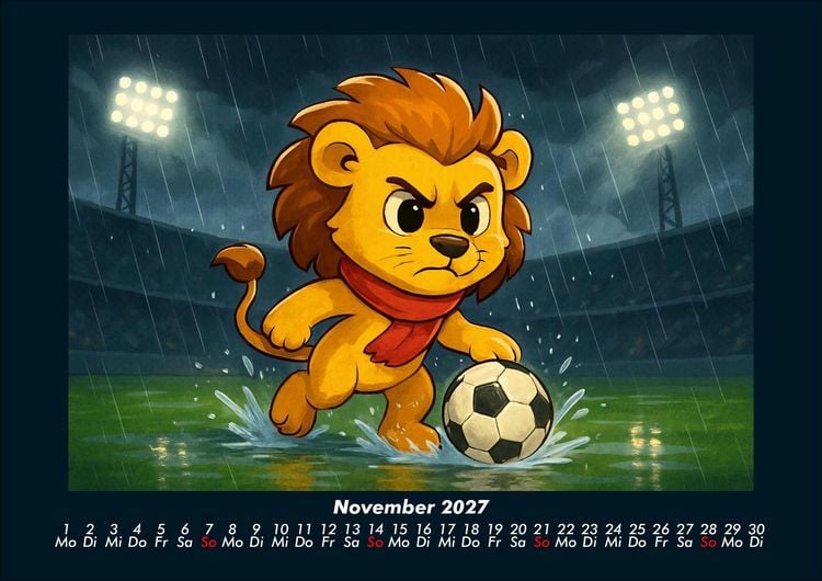 Produktbild: Buschi und das Fu&szlig;balljahr 2027 Fotokalender DIN A4