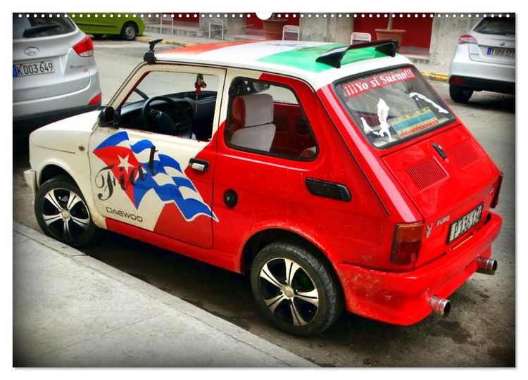 Produktbild: FIAT - Italienische Oldtimer in Kuba (hochwertiger Premium Wandkalender 2025 DIN A2 quer), Kunstdruck in Hochglanz