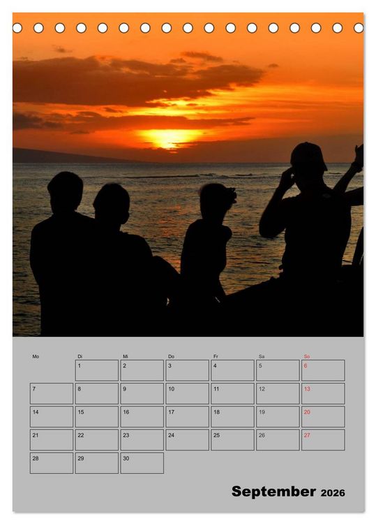 Produktbild: Hawaii - Land of Aloha (Tischkalender 2026 DIN A5 hoch), CALVENDO Monatskalender