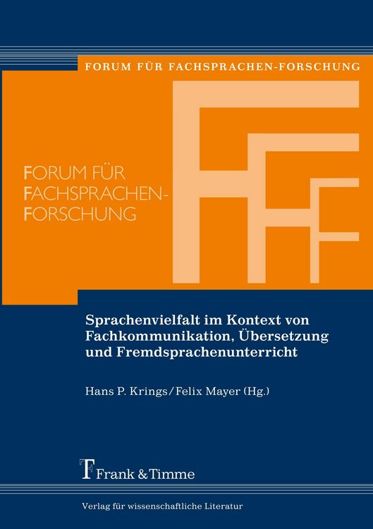 Produktbild: Sprachenvielfalt im Kontext von Fachkommunikation, &Uuml;bersetzung und Fremdsprachenunterricht