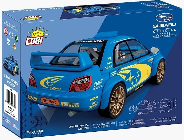 Produktbild: COBI 24650 - Subaru Impreza WRC 2003, Bausatz 1:35, 88 Klemmbausteine