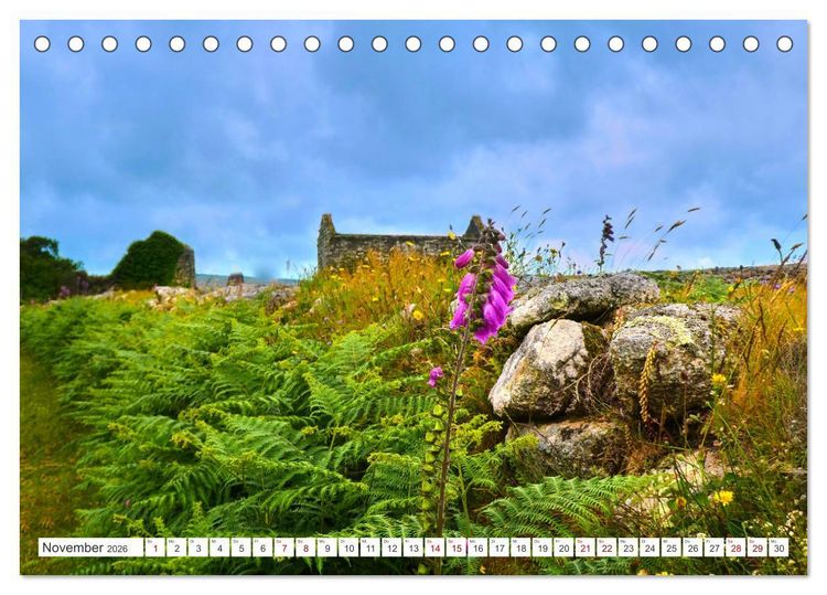 Produktbild: S&uuml;dengland - On the road in Devon und Cornwall (Tischkalender 2026 DIN A5 quer), CALVENDO Monatskalender