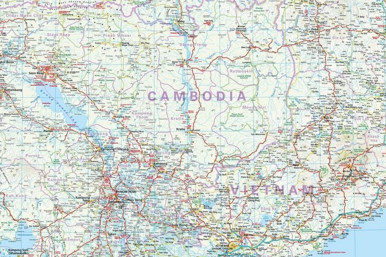 Produktbild: Reise Know-How Landkarte Vietnam, Laos, Kambodscha | Vietnam, Laos, Cambodia (1:1.200.000)