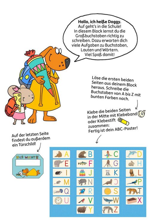 Produktbild: Schulstart-Block ab 6 Jahre &ndash; Buchstaben schreiben lernen