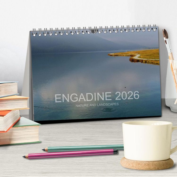 Produktbild: Engadine 2026 - Nature and landscapes (Desk Calendar 2026 DIN A5 landscape), CALVENDO 12 Month DeskCalendar