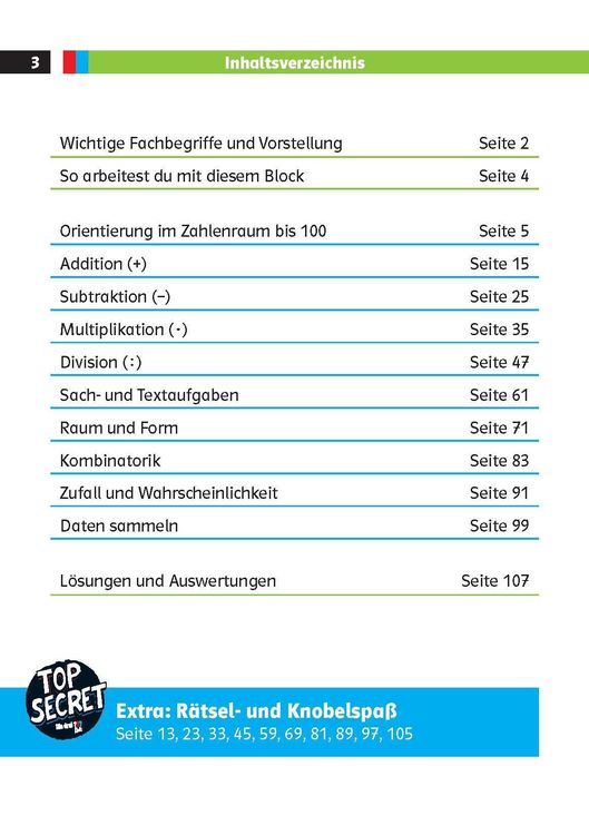 Produktbild: Die drei ??? Kids: Mein Matheblock 2. Klasse
