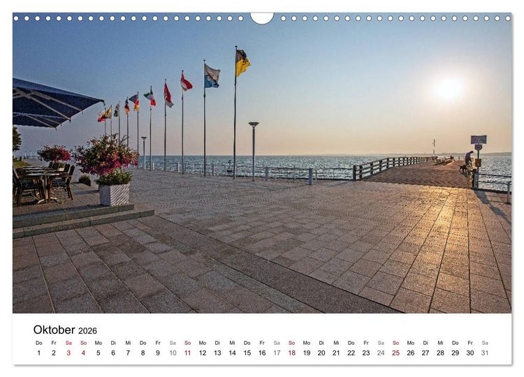 Produktbild: Ostseeheilbad Travem&uuml;nde - L&uuml;becks sch&ouml;nste Tochter (Wandkalender 2026 DIN A3 quer), CALVENDO Monatskalender