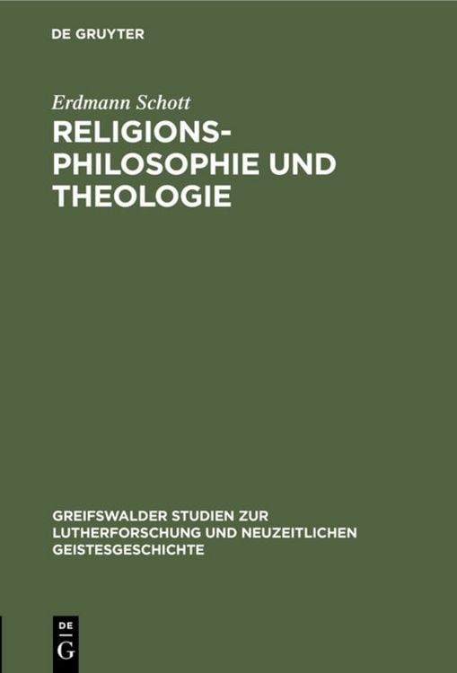 Produktbild: Religionsphilosophie und Theologie
