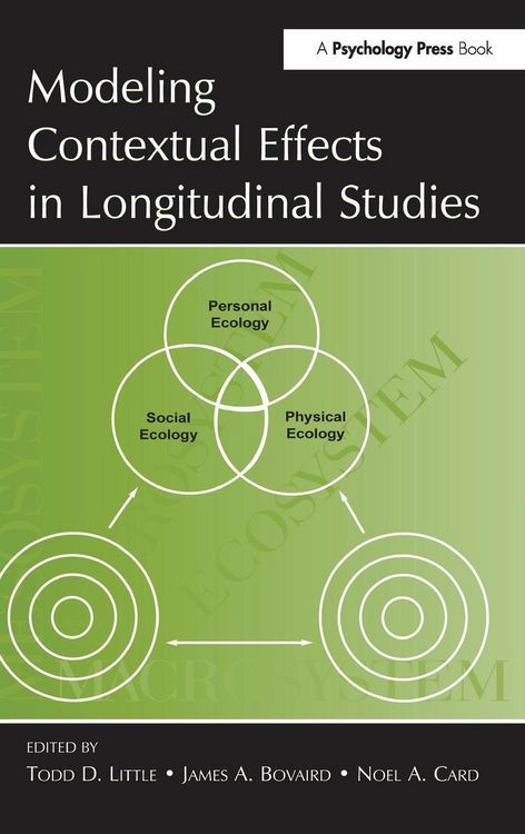 Produktbild: Modeling Contextual Effects in Longitudinal Studies