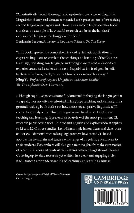 Produktbild: Cognitive Linguistics and Second Language Acquisition of Chinese