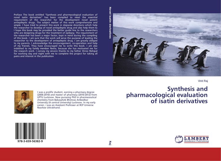 Produktbild: Synthesis and pharmacological evaluation of isatin derivatives