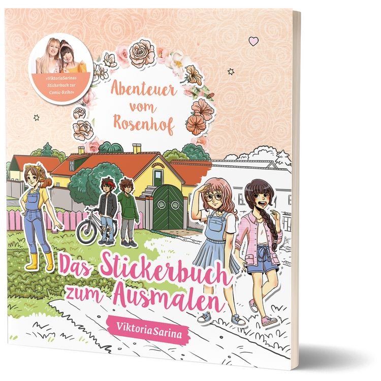Produktbild: Abenteuer vom Rosenhof: Das Stickerbuch zum Ausmalen