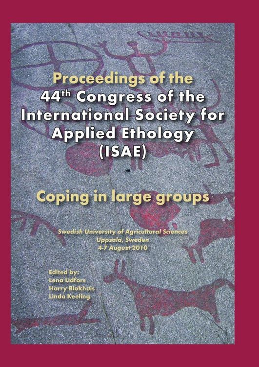 Produktbild: Proceedings of the 44th Congress of the International Society of Applied Ethology (Isae)