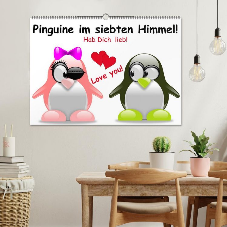 Produktbild: Pinguine im siebten Himmel! (Wandkalender 2026 DIN A2 quer), CALVENDO Monatskalender