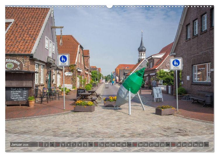 Produktbild: Hooksiel im Friesland (Wandkalender 2026 DIN A2 quer), CALVENDO Monatskalender