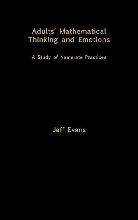 Produktbild: Adults' Mathematical Thinking and Emotions