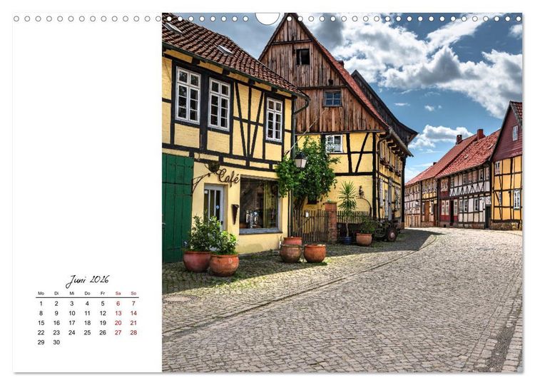 Produktbild: Fachwerkstadt Hornburg (Wandkalender 2026 DIN A3 quer), CALVENDO Monatskalender