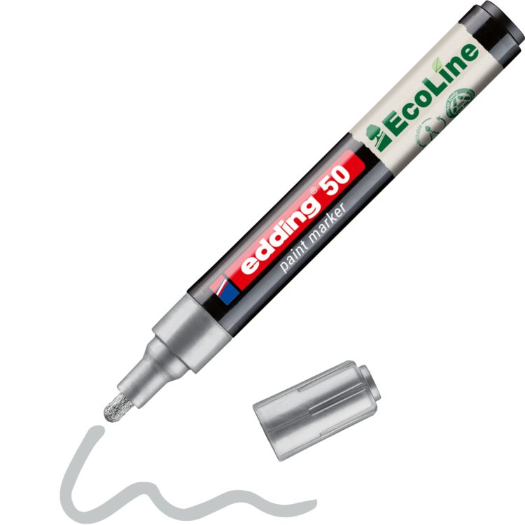 Produktbild: Edding 50 EcoLine 4-50-054 Lackmarker Silber 2 mm, 3mm