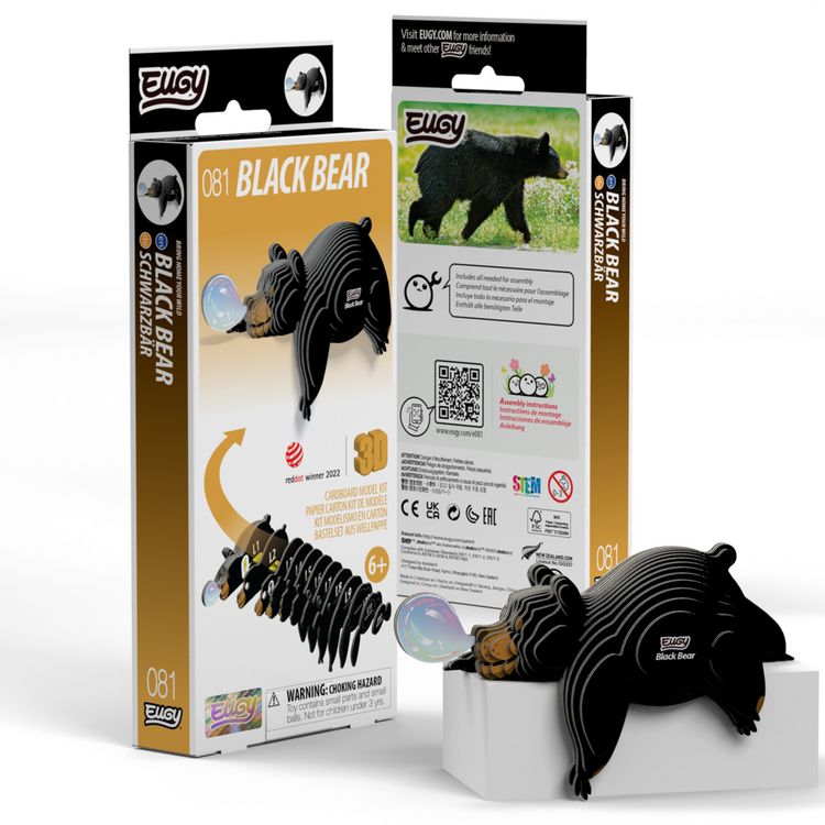 Produktbild: EUGY - 3D Bastelset Schwarzb&auml;r