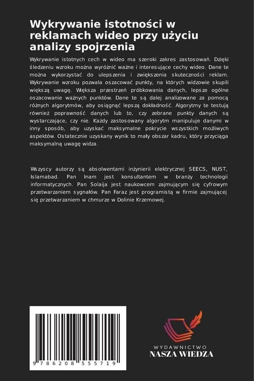 Produktbild: Wykrywanie istotno&iquest;ci w reklamach wideo przy u&iquest;yciu analizy spojrzenia