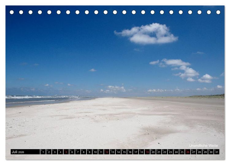 Produktbild: T&ouml;werland Juist (Tischkalender 2026 DIN A5 quer), CALVENDO Monatskalender
