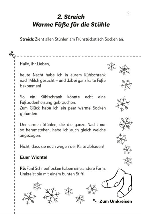 Produktbild: Die lustigsten Wichtelbriefe f&uuml;r Kinder | Zum Ausschneiden & sofort Verwenden | Interaktives Adventskalender-Buch mit Wichtelstreichen f&uuml;r die Wichtelt&uuml;r & Mitmach-Elementen | F&uuml;r Erstleser und Grundsch&uuml;ler ab der 1. Klasse