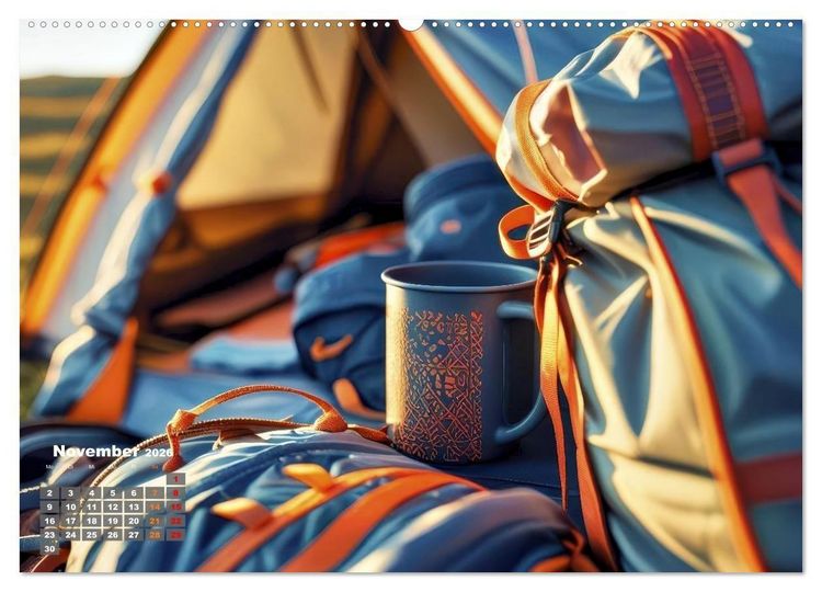 Produktbild: Camping-Life und Abenteuer (hochwertiger Premium Wandkalender 2026 DIN A2 quer), Kunstdruck in Hochglanz