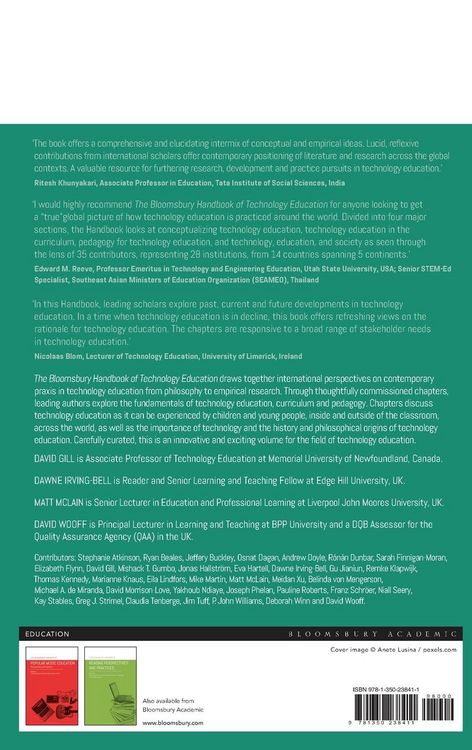 Produktbild: The Bloomsbury Handbook of Technology Education